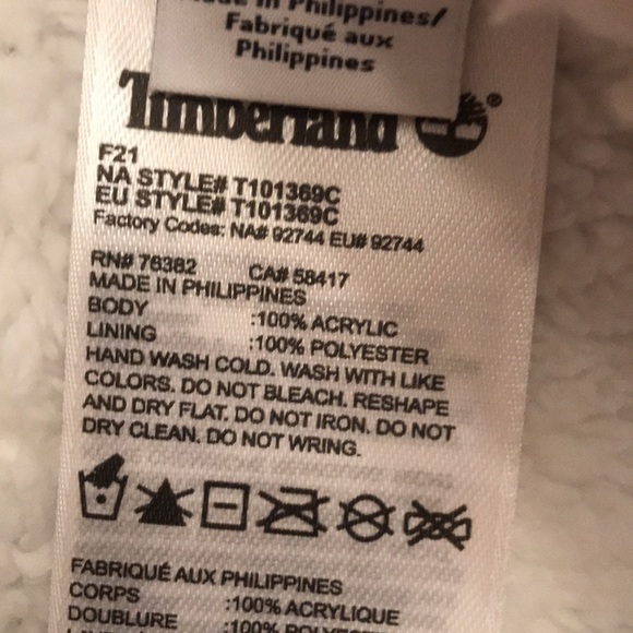 Brand New Timberland Pink Fair Isle Fleece-Lined Pom Beanie Hat - Picture 10 of 12